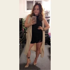 Vintage Guess black halter romper